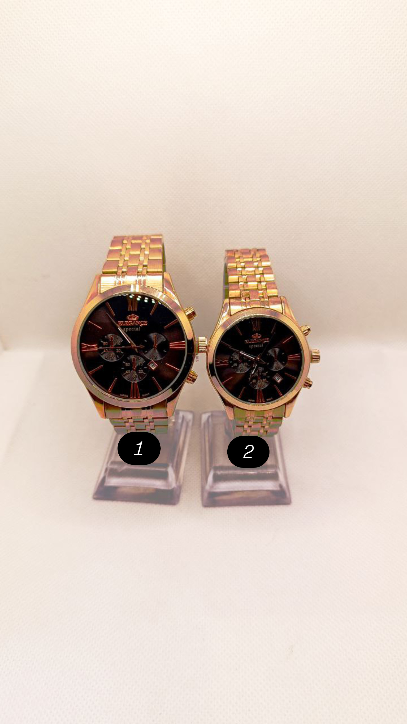 ساعت مچی ست الگانس طرح سه موتوره موتور ژاپنی استیل ضد زنگ مناسب استفاده روزمره