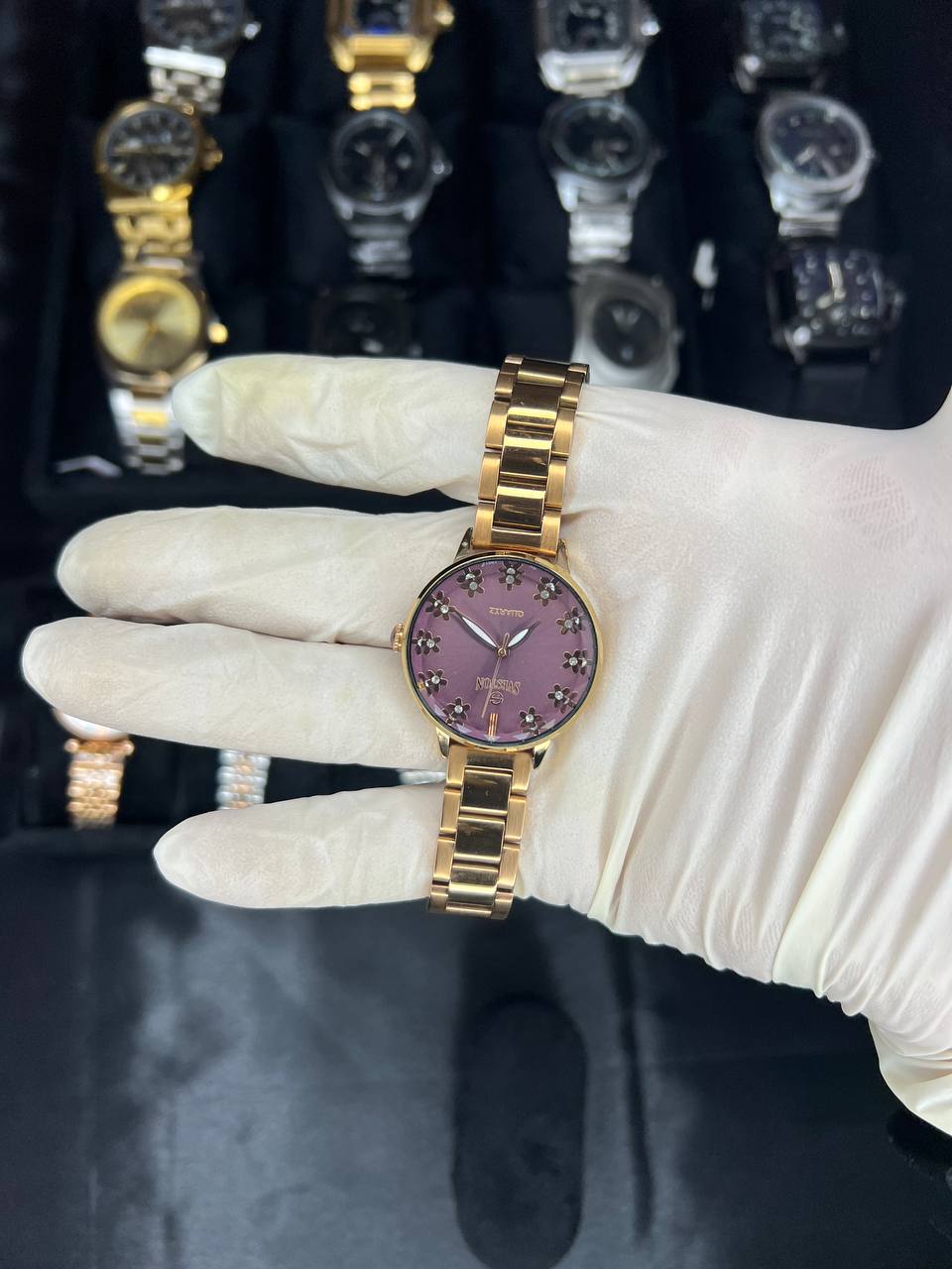 ساعت شرکتی زنانه موتور ژاپن مارک سویستونمدل