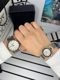 ست ساعت زنانه مردانه اورجینال صفحه گرد برند معروف المانی داویکس ⌚️Dovix luxury original Model: DVL24039.7s