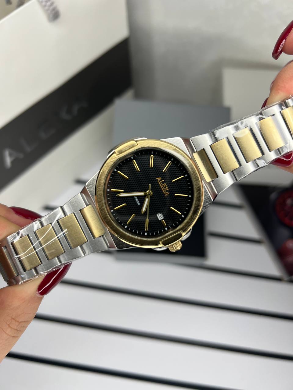 ساعت اورجینال مردانه موتور ژاپن برند الکسا مدلAlexa 0088 ⌚️Alexa. original