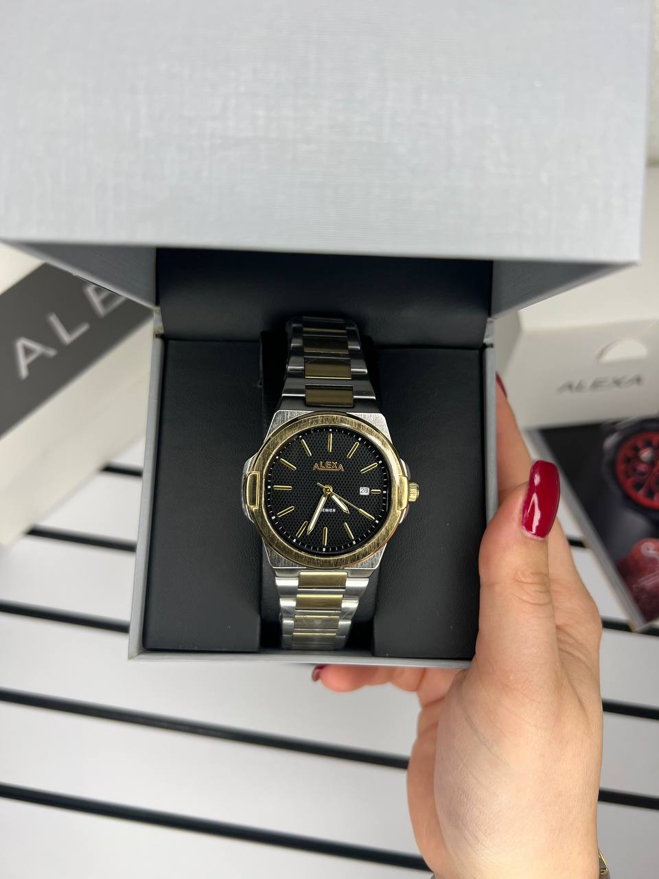 ساعت اورجینال مردانه موتور ژاپن برند الکسا مدلAlexa 0088 ⌚️Alexa. original