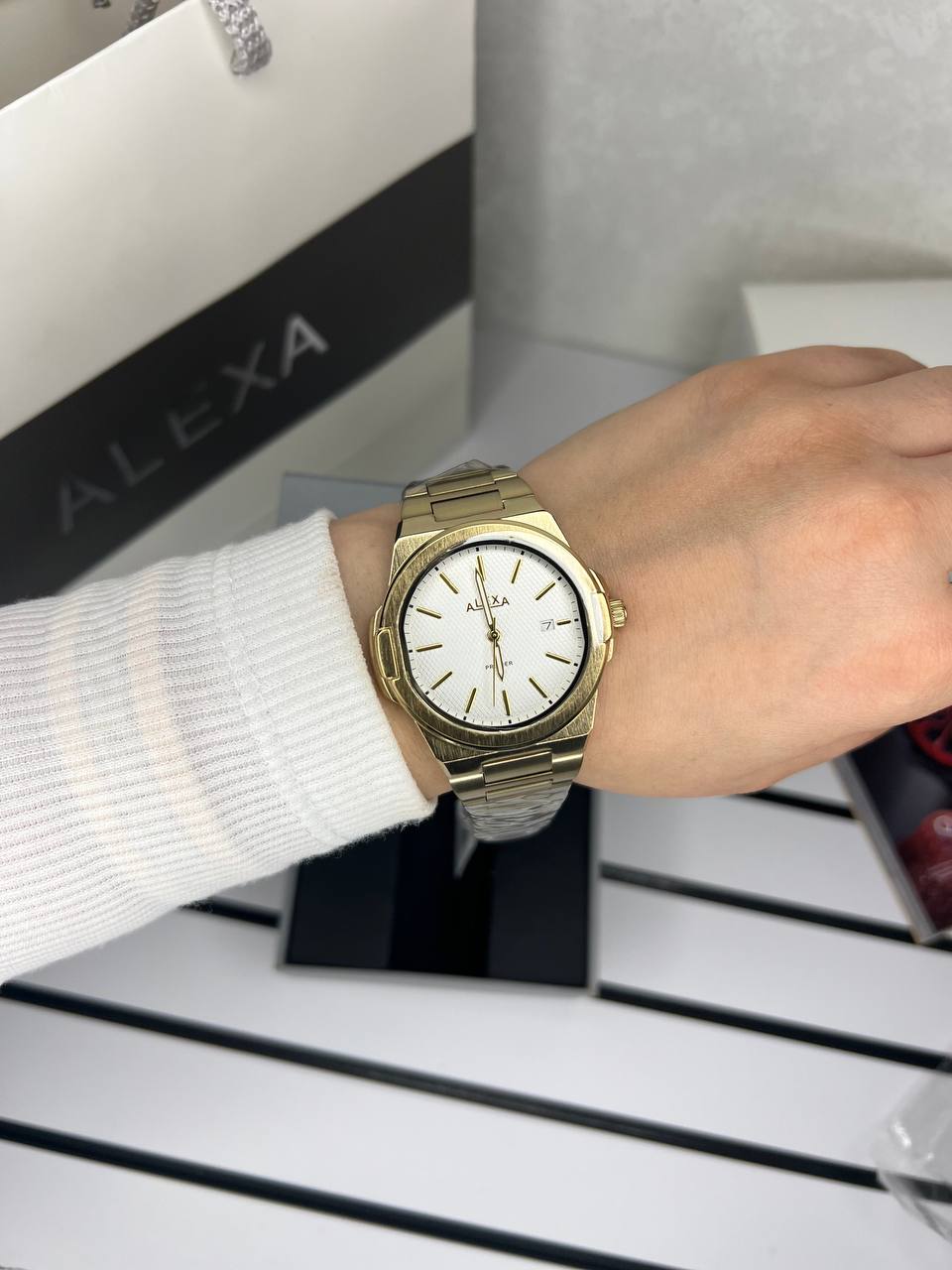 ساعت اورجینال مردانه موتور ژاپن برند الکسا مدلAlexa 0088 ⌚️Alexa. original