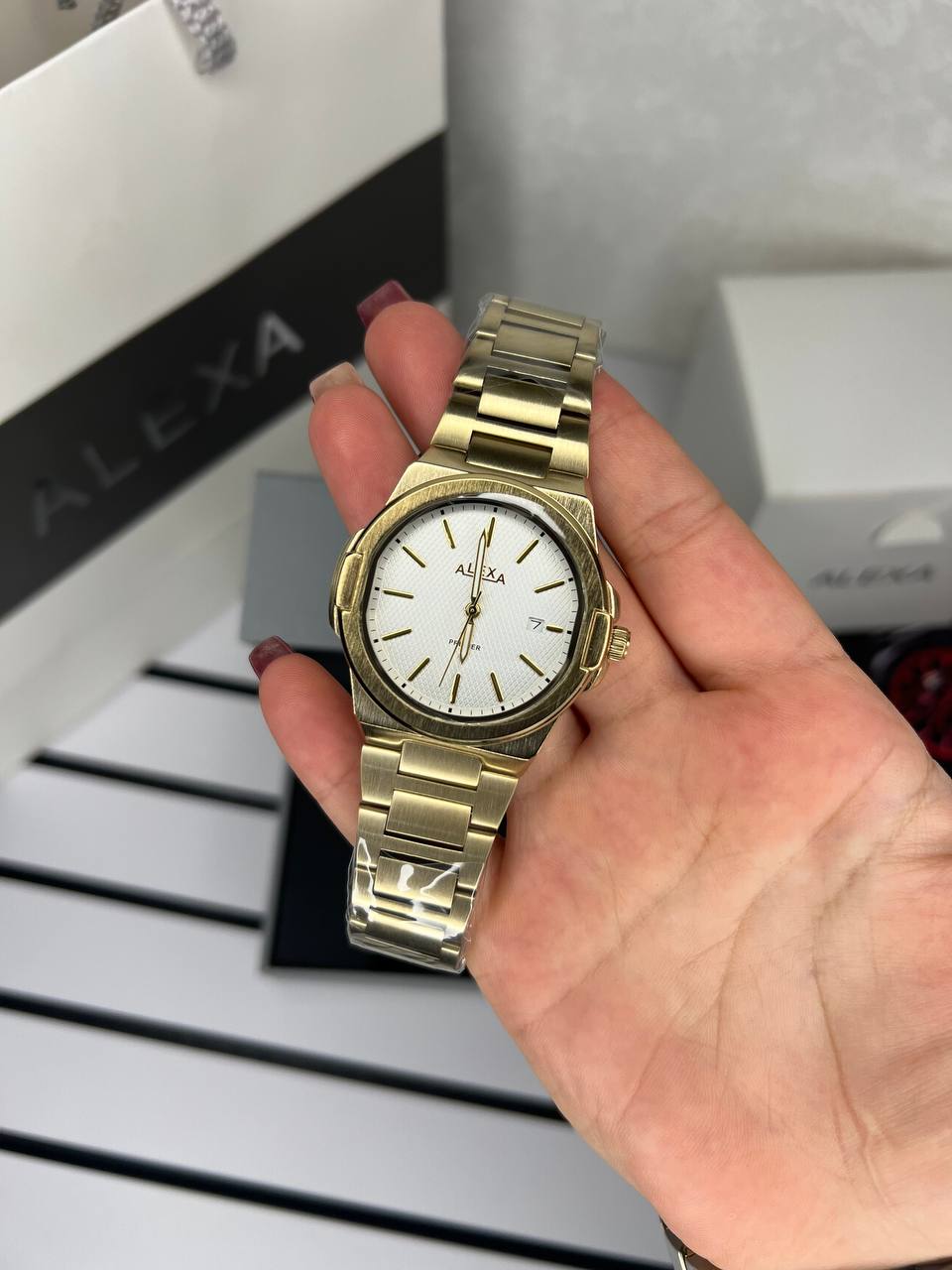 ساعت اورجینال مردانه موتور ژاپن برند الکسا مدلAlexa 0088 ⌚️Alexa. original