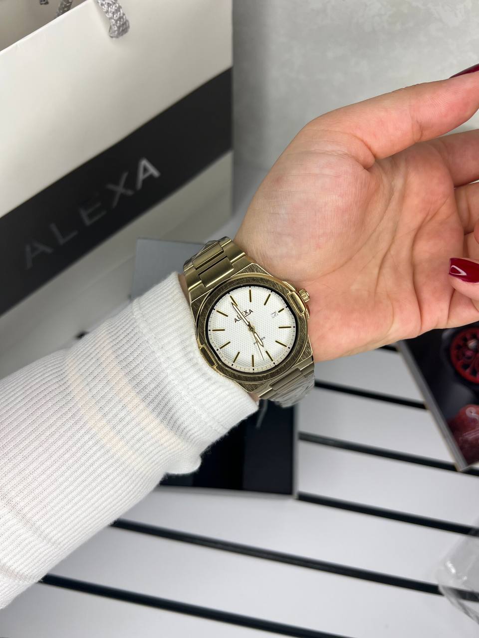 ساعت اورجینال مردانه موتور ژاپن برند الکسا مدلAlexa 0088 ⌚️Alexa. original