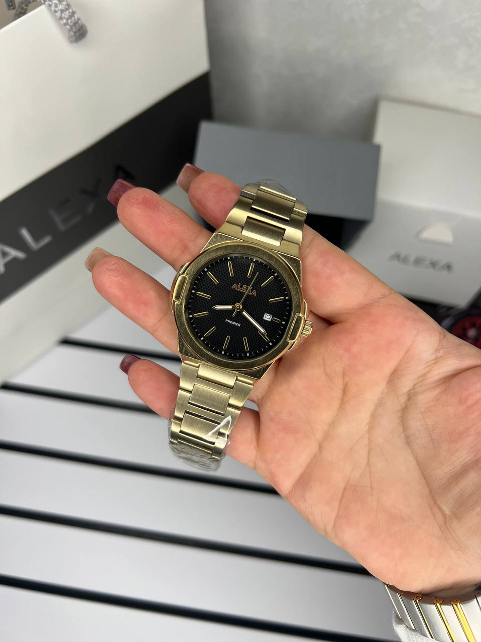 ساعت اورجینال مردانه موتور ژاپن برند الکسا مدلAlexa 0088 ⌚️Alexa. original