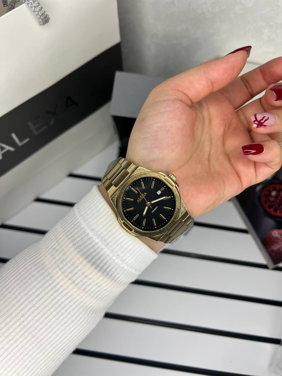 ساعت اورجینال مردانه موتور ژاپن برند الکسا مدلAlexa 0088 ⌚️Alexa. original
