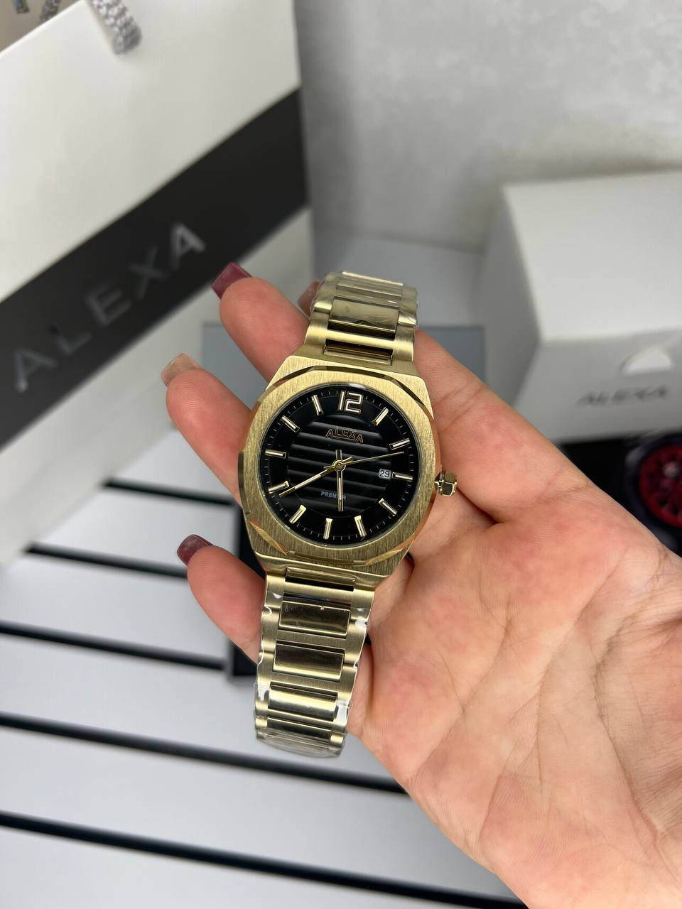 ساعت اورجینال مردانه موتور ژاپن برند الکسا مدلAlexa 0088 ⌚️Alexa. original