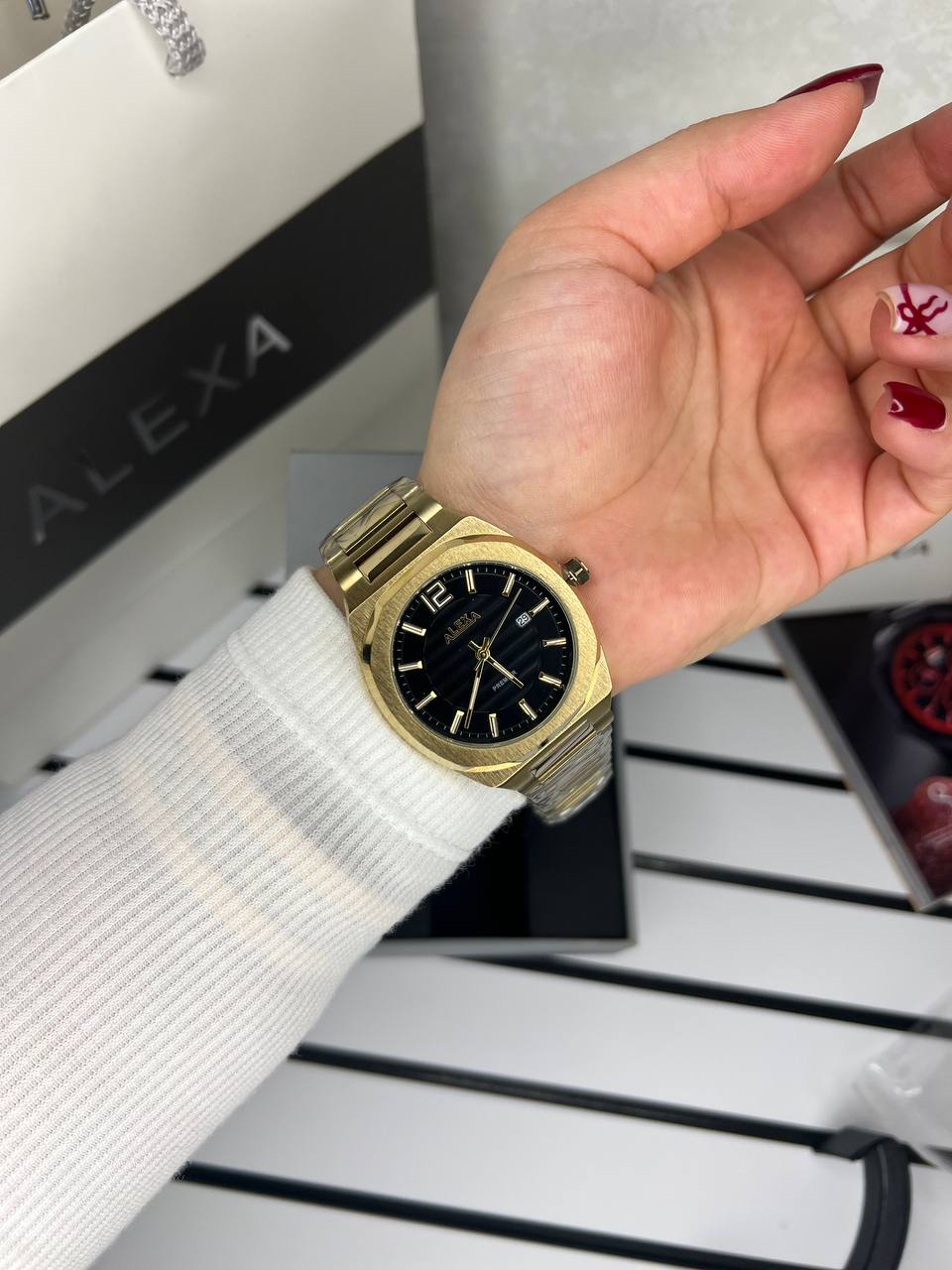 ساعت اورجینال مردانه موتور ژاپن برند الکسا مدلAlexa 0088 ⌚️Alexa. original