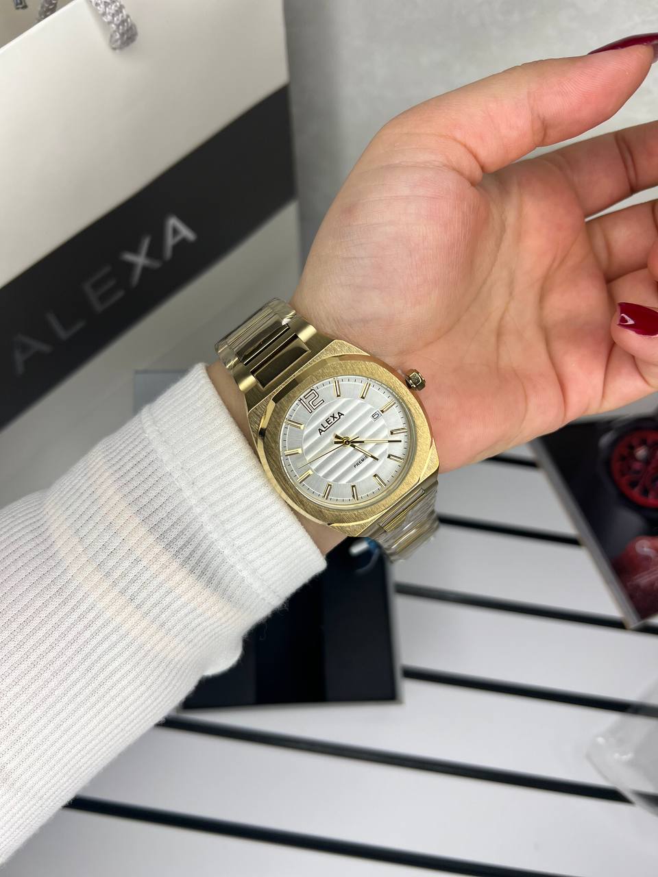 ساعت اورجینال مردانه موتور ژاپن برند الکسا مدلAlexa 0088 ⌚️Alexa. original