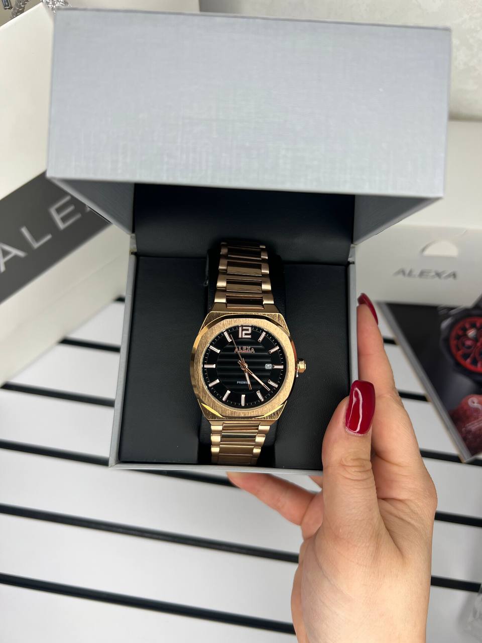 ساعت اورجینال مردانه موتور ژاپن برند الکسا مدلAlexa 0088 ⌚️Alexa. original