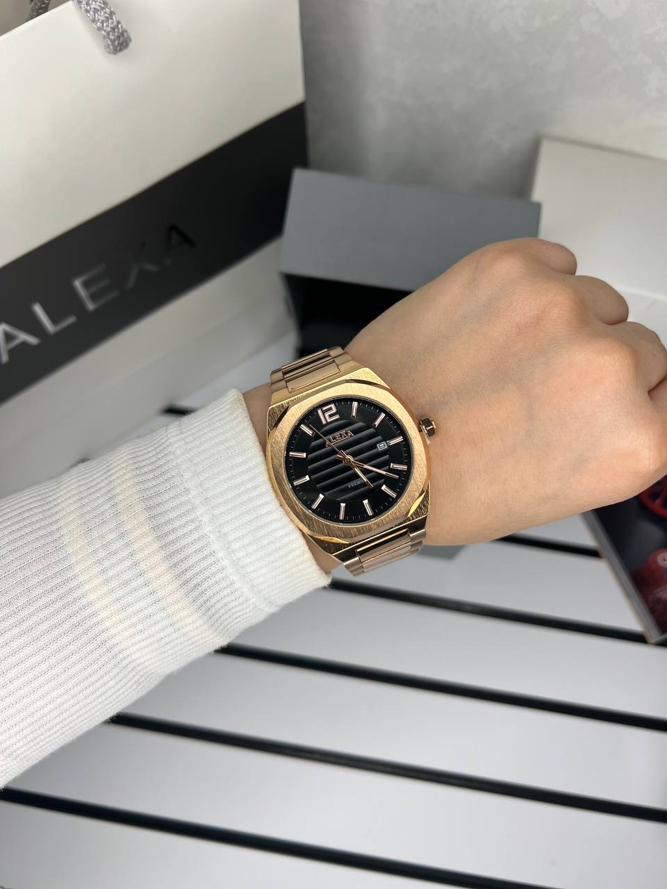 ساعت اورجینال مردانه موتور ژاپن برند الکسا مدلAlexa 0088 ⌚️Alexa. original