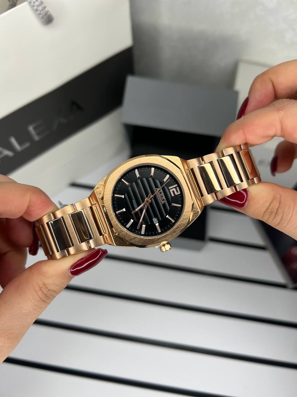 ساعت اورجینال مردانه موتور ژاپن برند الکسا مدلAlexa 0088 ⌚️Alexa. original