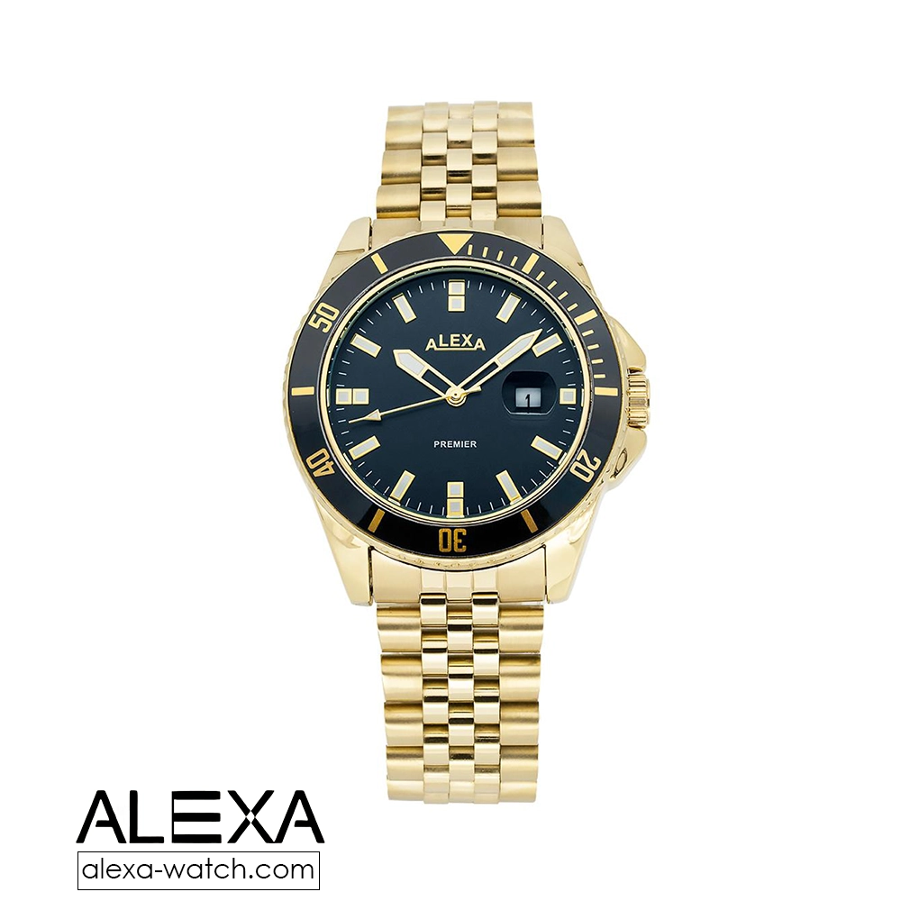 ساعت اورجینال مردانه موتورژاپن طرح رولکس ساب مارین برند الکسا مدل Alexa premier 0058 💎Alexa premier