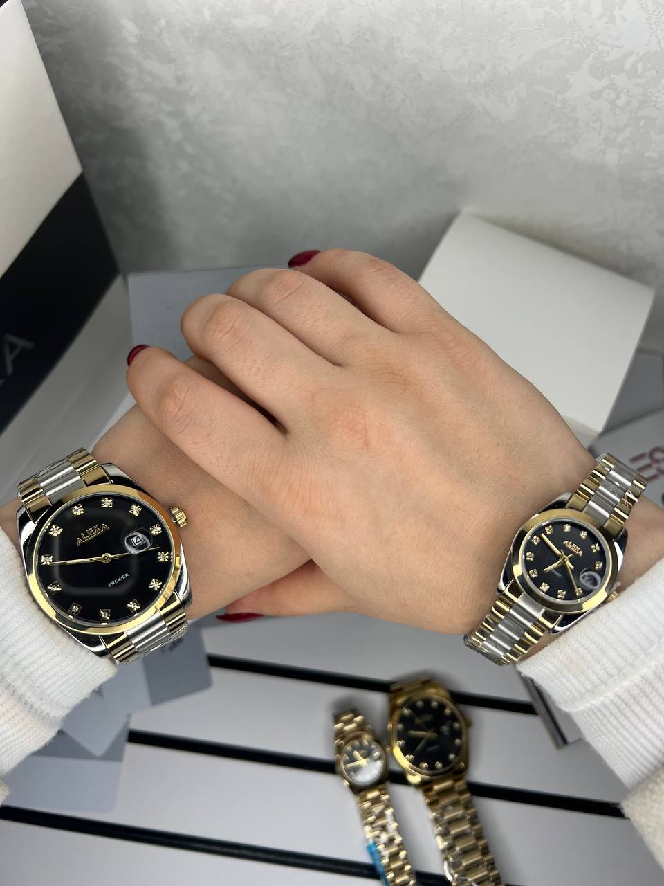 ست ساعت زنانه مردانه اورجینال برند الکسا