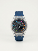 ساعت مچی اسپرت مردانه با قاب شفاف و بند سیلیکونی Casio G_shok