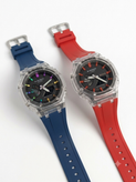 ساعت مچی اسپرت مردانه با قاب شفاف و بند سیلیکونی Casio G_shok