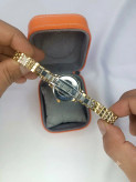 ساعت مچی زنانه مارک امپاور بند استیل سنگین رنگ ثابت صفحه گرد